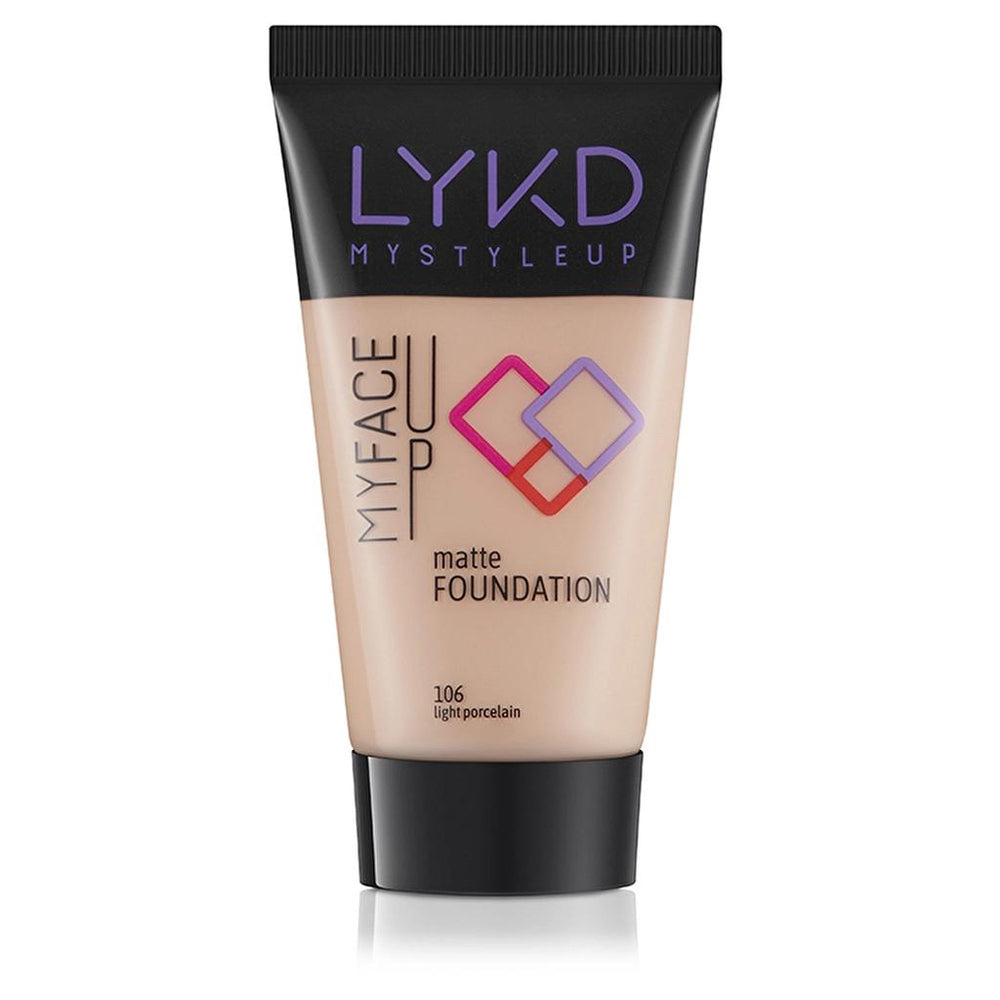 LYKD Matte Foundation for a Smooth Finish 106 Light Porcelain