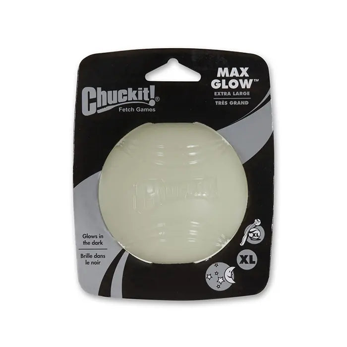 Chuckit Max Glow Glow-in-the-Dark Dog Ball Extra Large 8.9cm