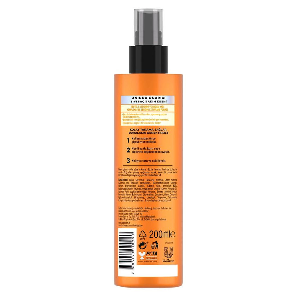Elidor Instant Repair Liquid Hair Conditioner Spray 200 ml