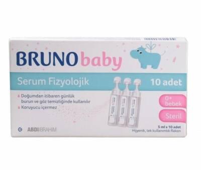 Bruno Baby Saline Solution for Nasal and Eye Care - 5ml x 10 Units, Preservative-Free, Gentle for Newborns Bruno Baby Saline Solution - Gentle Nasal & Eye Care baby saline solution, physiological saline drops for newborns, nasal cleaning for infants, eye care for babies, preservative-free baby hygiene products, baby care, newborn hygiene, gentle baby products, saline drops, baby nasal care, baby eye care