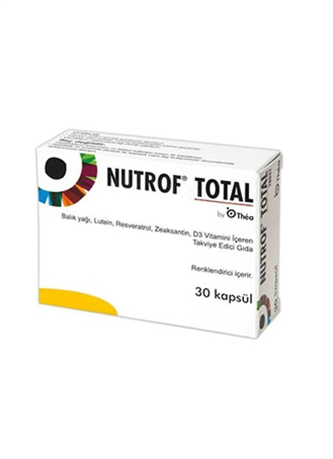 Nutrof Total Dietary Supplement for Eye Health & Antioxidant Support - 30 Capsules Nutrof Total - Eye Health & Antioxidant Supplement dietary supplement, nutritional supplement, omega-3, antioxidant support, eye health supplement, health-conscious, adult nutrition, nutritional deficiencies, cognitive support, heart health, lutein, vitamin C, vitamin E, zinc, copper, selenium, supplement for adults, health and wellness