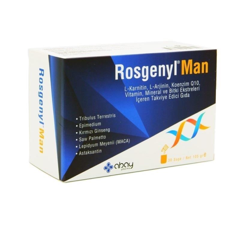 Rosgenyl Man Dietary Supplement for Men's Health and Energy - 30 Sachets Rosgenyl Man Dietary Supplement for Energy & Health Dietary Supplement, Men's Health, Energy and Vitality Support, Health and Wellness, Vitamin and Mineral Supplement, Herbal Extract Supplement, Natural Health Products, Men's Supplements, Energy Boost, Vitality Support, Wellness Supplements