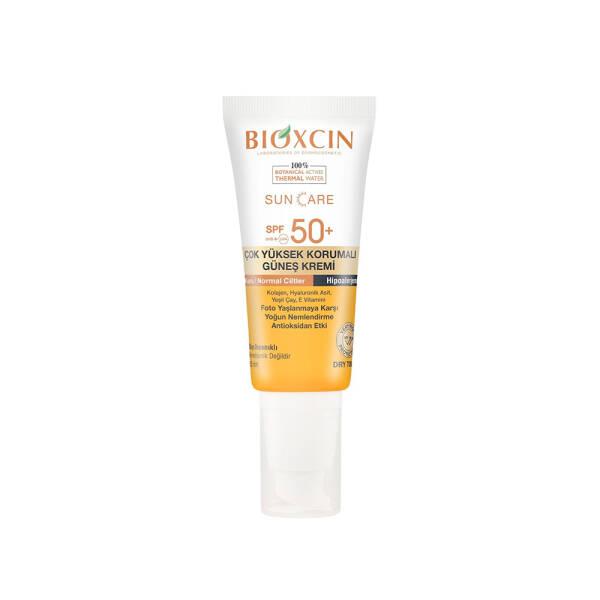 Bioxcin Suncare SPF50+ Sunscreen for Dry & Normal Skin: High UVA/UVB Protection, Anti-Aging with Hyaluronic Acid & Collagen, Moisturizing, 50ml Bioxcin SPF50+ Sunscreen: Protect Dry Skin & Fight Aging SPF50+ sunscreen, sunscreen for dry skin, sunscreen for normal skin, broad spectrum sunscreen, anti-aging sunscreen, high protection sunscreen, hyaluronic acid sunscreen, sunscreen with collagen, UVA UVB protection sunscreen, moisturizing sunscreen, sunscreen, dry skin, normal skin, UVA protection, UVB protect