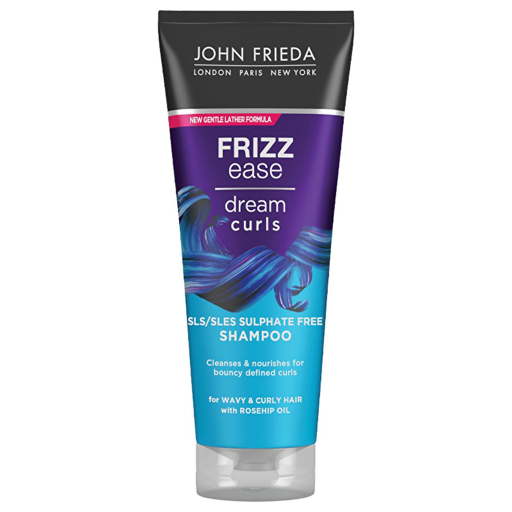 John Frieda Frizz-Ease Curl Reviver Shampoo - Moisturizing Curl Defining Shampoo for Curly Hair, 8.45 fl oz - Shampoo