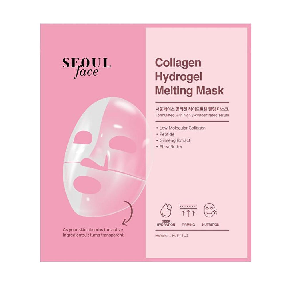 Dermal Korea Hydrogel Face Mask with Collagen - Anti-Aging Skincare, Intensive Hydration, Korean Skincare - view 4