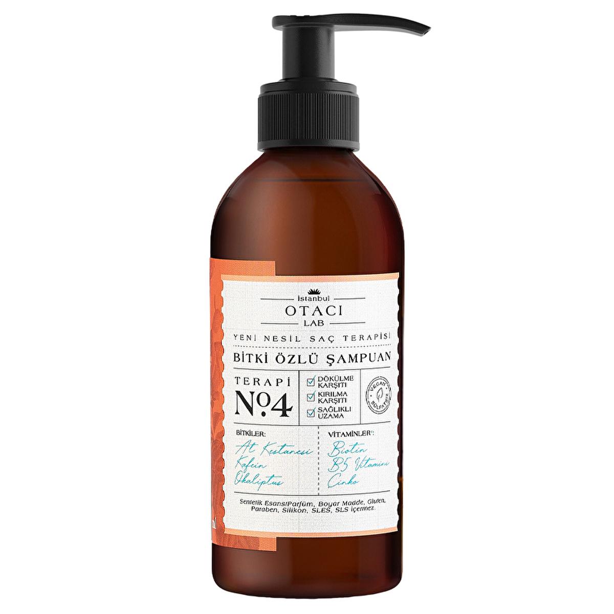 Otacı Lab No:4 Sulfate-Free Shampoo for Healthy Hair Growth, Anti-Hair Loss, Eucalyptus Fragrance - 8.45 fl oz Otacı Lab No:4 Sulfate-Free Shampoo for Healthy Hair Growth sulfate-free shampoo, anti-hair loss shampoo, healthy hair growth shampoo, natural hair care products, eucalyptus shampoo, gentle hair care, nourishing shampoo, plant-based hair care, daily use shampoo, hair strengthening, reduce hair loss, breakage prevention, healthy hair, vibrant hair, natural ingredients, sensitive scalp friendly, hair
