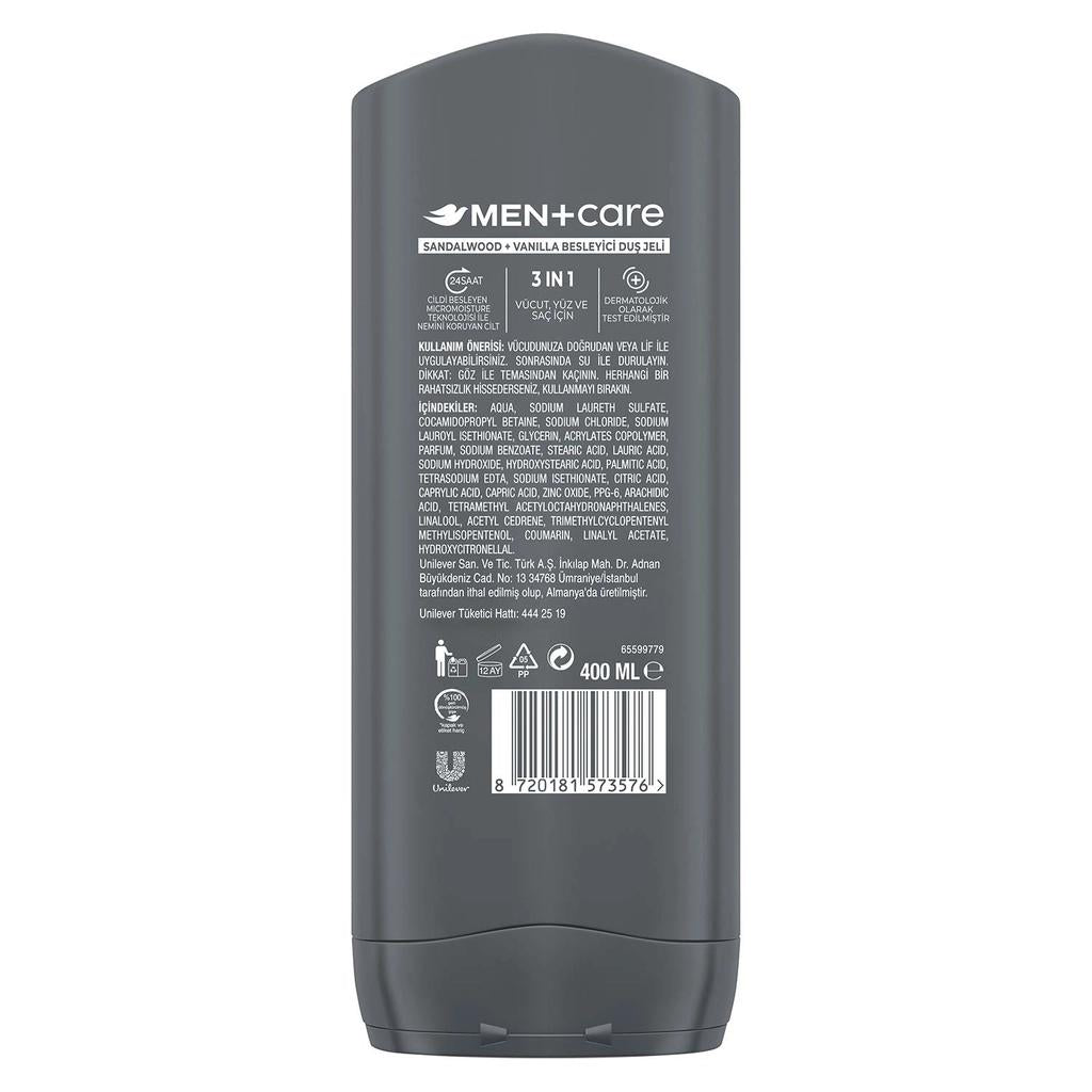 Dove Men+Care Sandalwood &amp; Vanilla Body Wash 400 ml