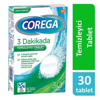 Corega Dental Prosthesis Cleaning Tablets - Effervescent Solution for Denture Hygiene - 30 Tablets - image 3