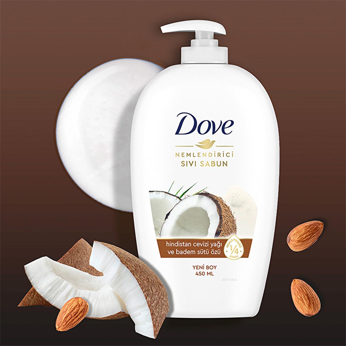 Dove Moisturizing Liquid Hand Soap with Coconut Oil and Almond Milk - 15.22 fl oz Dove Moisturizing Hand Soap with Coconut Oil &amp; Almond Milk liquid hand soap, moisturizing hand soap, Dove hand soap, coconut oil hand soap, almond milk hand soap, gentle hand soap, non-irritating hand soap, nourishing hand soap, soft hands, smooth hands, daily hand soap, hygiene routine, skincare, hand care, moisturizing cream