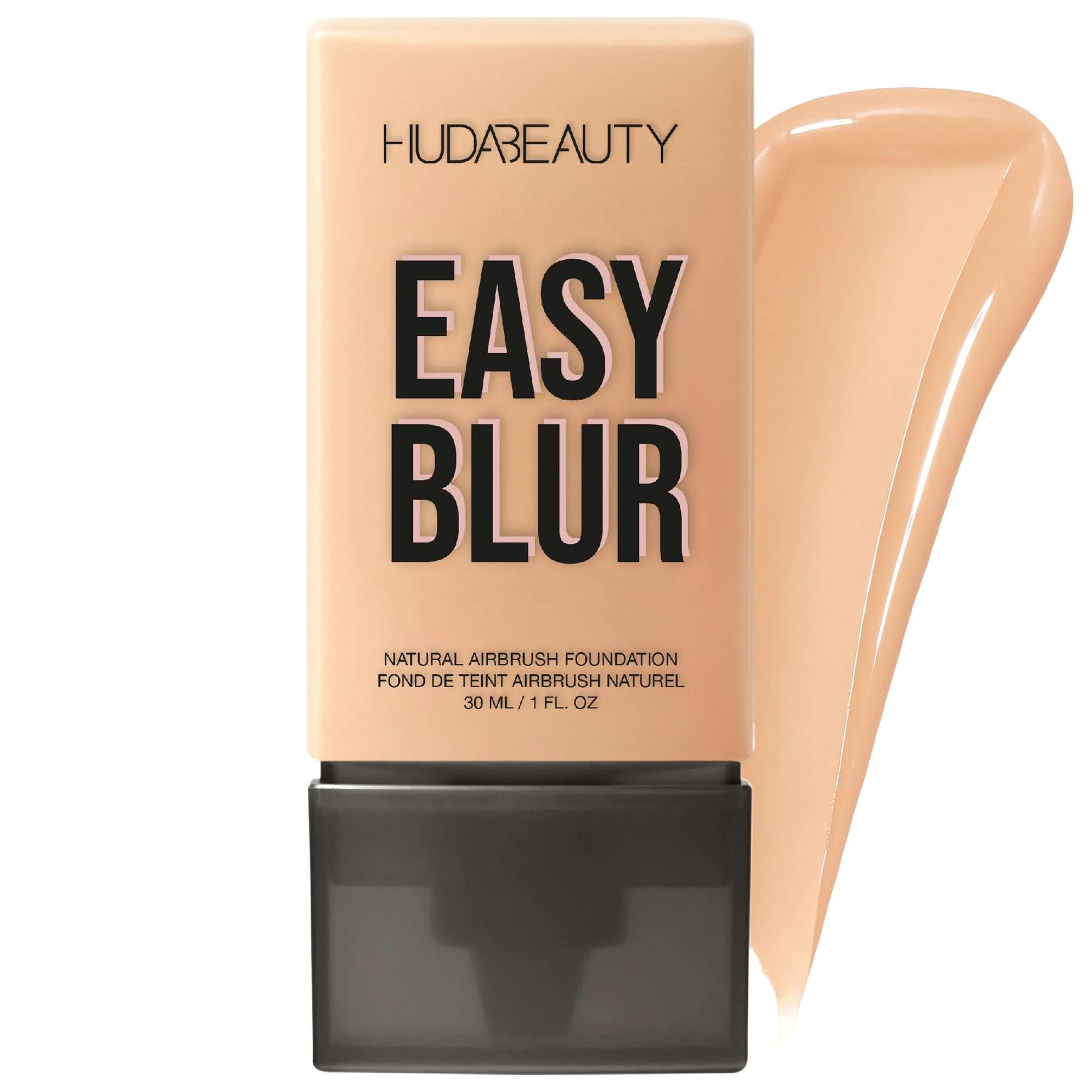 Huda Beauty Easy Blur Natural Airbrush Foundation with Niacinamide - Non-Comedogenic, Vegan, Lightweight Coverage Huda Beauty Easy Blur Foundation - Natural Finish, Niacinamide Natural Finish Foundation, Niacinamide Foundation, Non-comedogenic Makeup, Vegan Cosmetics, Airbrushed Finish Foundation, Huda Beauty, Easy Blur Foundation, Lightweight Coverage, Buildable Coverage, Cruelty-Free Makeup, Sensitive Skin Friendly, Everyday Makeup, Natural Look Makeup