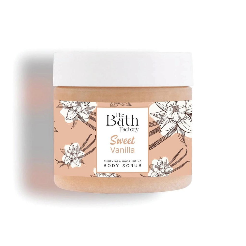 The Bath Factory Sweet Vanilla Body Scrub for Smooth Skin 300g
