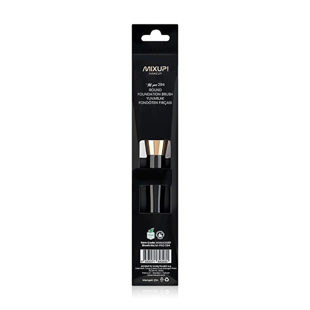 Mixup! M-Pro 294 Round Foundation Brush for Flawless Makeup Application