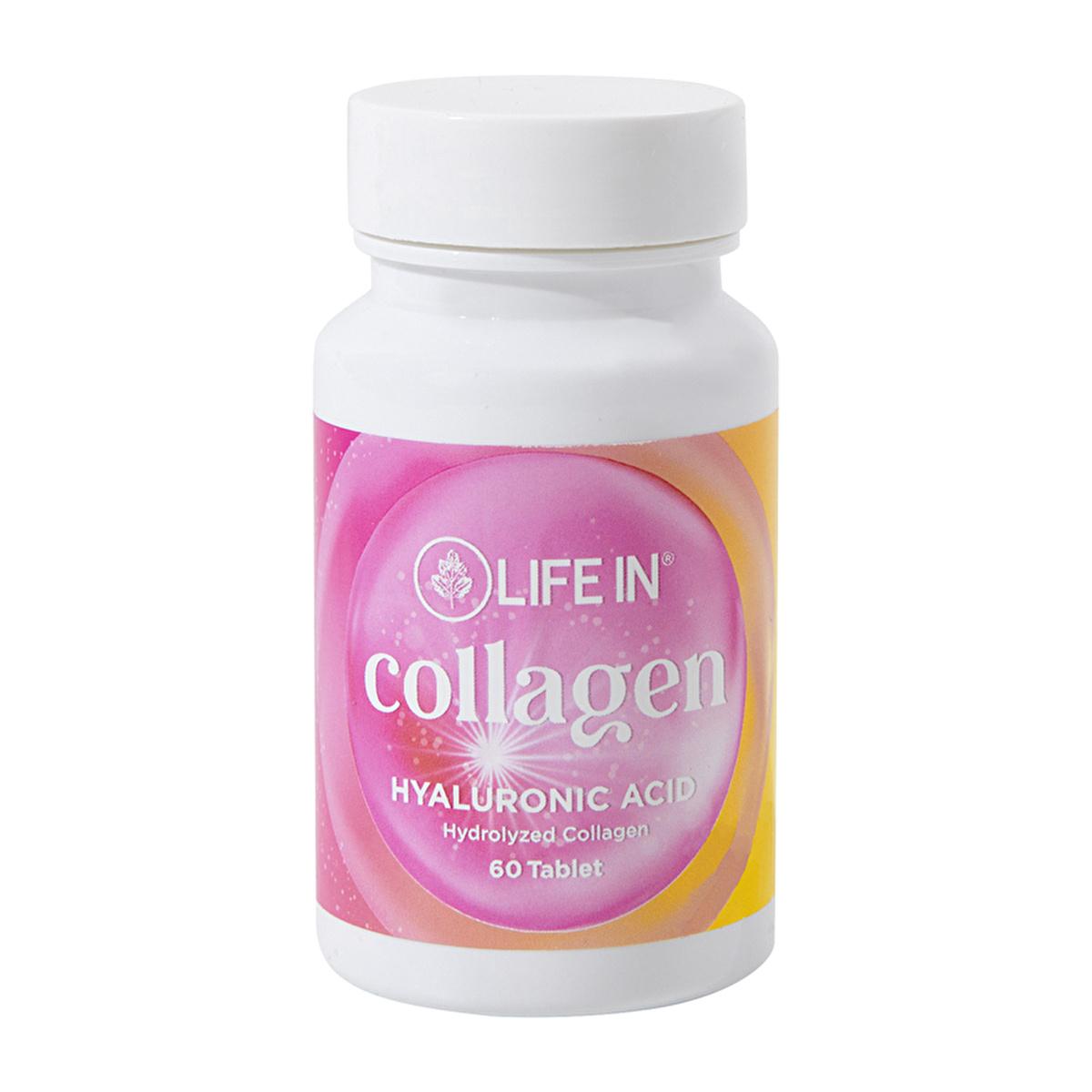 Life In Kolajen Collagen Supplement with Hyaluronic Acid & Vitamin C - 60 Tablets for Skin Health Support Life In Kolajen Collagen Supplement - 60 Tablets for Skin Health collagen supplement, hyaluronic acid tablets, vitamin C supplement, dietary supplement for skin health, health supplements for adults, skin health support, joint health, antioxidant supplement, beauty supplements, wellness products