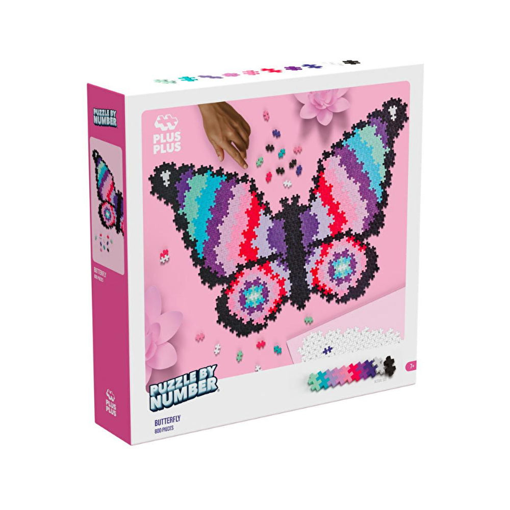 Plus Plus 800-Piece Butterfly Jigsaw Puzzle for Kids - Educational Toy for Creative Play and Problem-Solving Skills - view 3