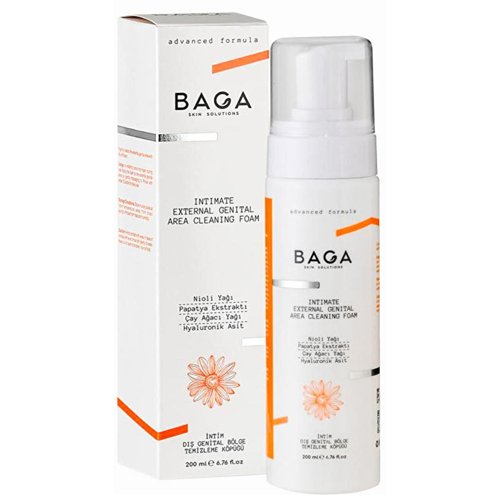 Baga Gentle Genital Hygiene Foam - pH Balanced, Soap-Free, Soothing Chamomile & Aloe Vera - 6.76 fl oz - view 2
