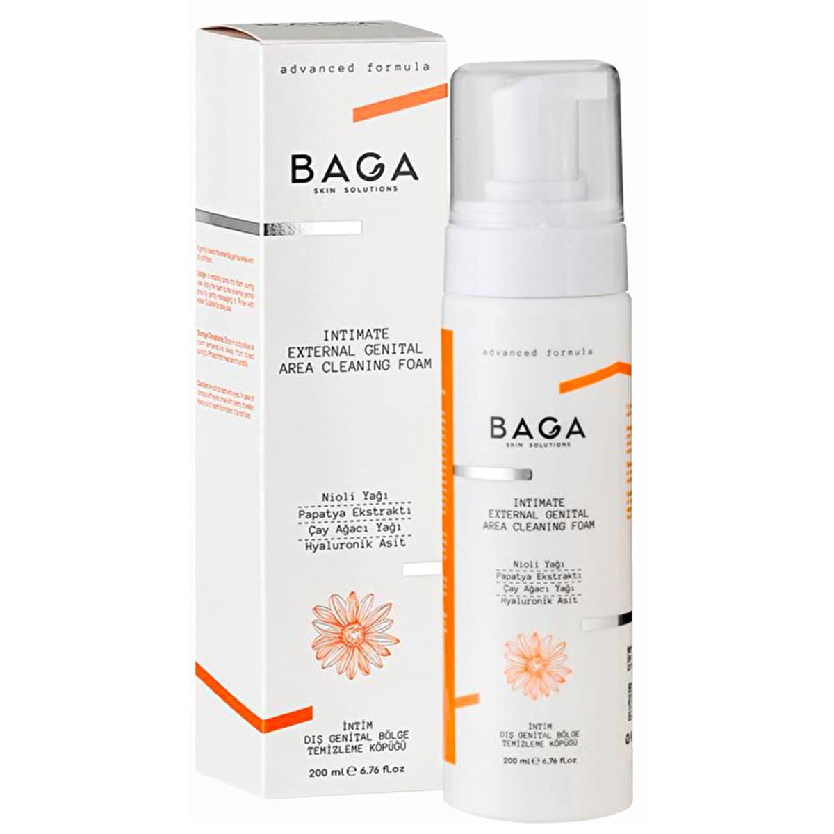 Baga Gentle Genital Hygiene Foam - pH Balanced, Soap-Free, Soothing Chamomile & Aloe Vera - 6.76 fl oz Baga Genital Hygiene Foam - pH Balanced & Soap-Free genital hygiene foam, feminine hygiene products, intimate care wash, pH balanced genital wash, natural genital care products, soap-free genital care, chamomile genital wash, aloe vera intimate care, gentle genital cleansing, women's health products, personal care for sensitive skin