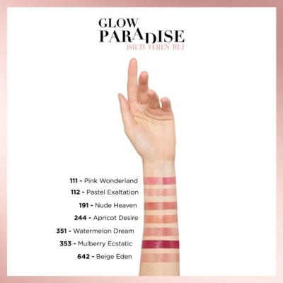 Loreal Paris Glow Paradise 191 Nude Heaven Lipstick - Moisturizing Balm-in-Lipstick with Pomegranate Extract - view 4