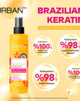 Urban Care Brazilian Keratin Hair Care Product - Nourishing, Smoothing, and Heat Protecting Serum for Manageable Hair Urban Care Keratin Serum for Smooth Hair Keratin Hair Care, Brazilian Keratin Treatment, Hair Smoothing Serum, Vegan Hair Products, Natural Hair Care, Hair Nourishment, Moisturizing Hair Serum, Heat Protecting Serum, Manageable Hair, Hair Health, Vegan Hair Care, Dermatologically Tested Hair Products