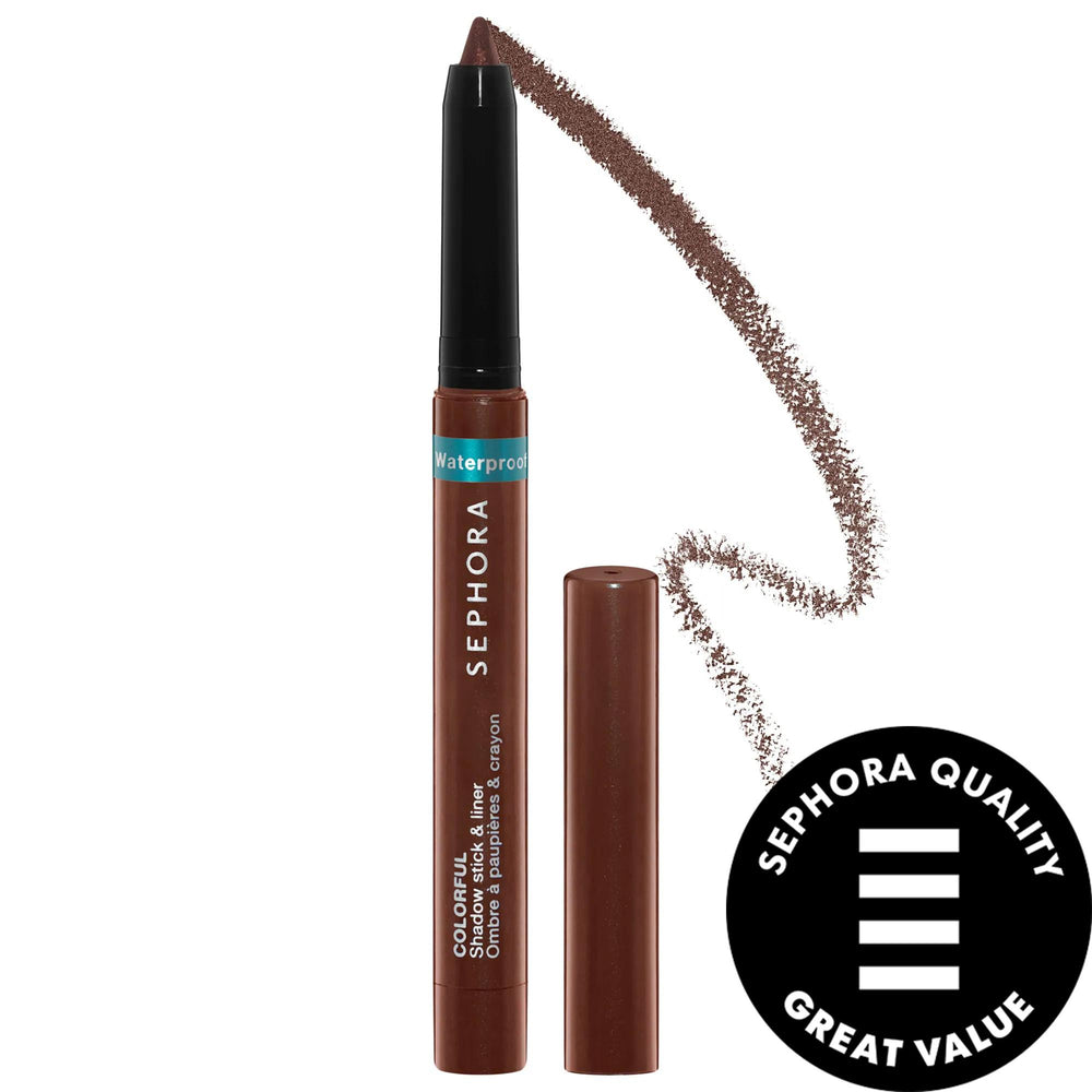 Sephora Colorful Waterproof Eyeshadow & Eyeliner Multi-Stick: Long-Lasting, Smudge-Proof Eye Makeup - Easy Application, 12 Hour Wear Sephora Waterproof Eyeshadow Stick: 12hr Wear, Smudge-Proof waterproof eyeshadow stick, waterproof eyeliner stick, long lasting eyeshadow, transfer proof eyeliner, 12 hour wear eyeshadow, smudge proof eyeliner, multi-use eye makeup, Sephora eyeshadow, easy to apply eyeshadow, eyeshadow eyeliner combo, waterproof eyeshadow, waterproof eyeliner, long-lasting makeup, smudge-proof