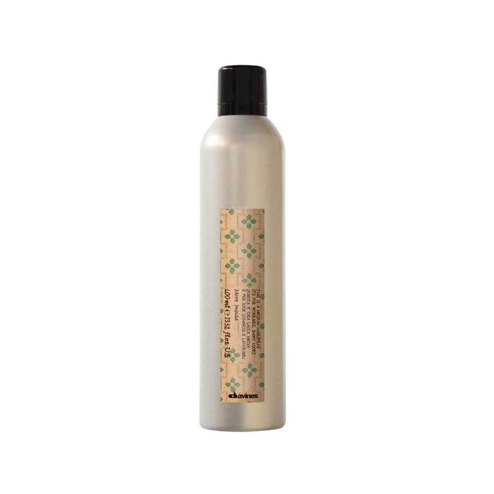 Davines Medium Hold Hair Spray 400ml - Styling with Flexibility & Hold Davines Medium Hold Hair Spray - Style with Flexibility Hair Spray, Medium Hold Hair Spray, Davines Hair Products, Hair Styling Products, Aerosol Hair Spray, Hair Care, Styling Products, Hair Hold, Flexible Hair Styling, 400ml Hair Spray, Davines Medium Hold, Hair Styling Solutions, Hair Products