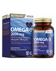 Nutraxin Omega 3 Fish Oil 2000mg - High Potency EPA & DHA Supplement for Heart & Brain Health - 60 Softgels Nutraxin Omega 3 Fish Oil: High Potency EPA & DHA for Heart & Brain Omega 3 fish oil, EPA DHA supplement, Omega 3 2000mg, Heart health supplement, Brain health omega 3, Fish oil softgels, Omega 3 fatty acids, High potency omega 3, Dietary supplement omega 3, Omega 3, Fish Oil, EPA, DHA, Heart Health, Brain Health, Cognitive Function, Supplement, Dietary Supplement, Softgels, Fatty Acids, Cardiovascula