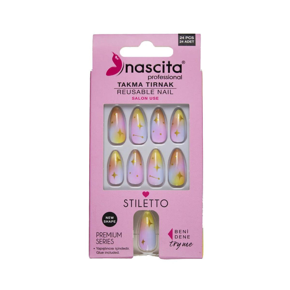 Nascita Galaxy False Nails with 24 Pieces