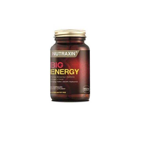 Nutraxin Big Energy 60 Tablet - Natural Energy Boost Dietary Supplement with Caffeine, Ginseng & Ginger Extract - image 2