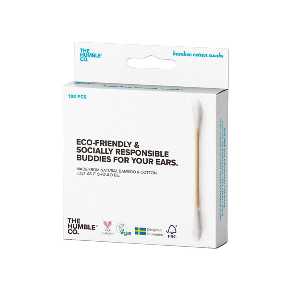 The Humble Co Cotton Swabs, 100 Count - Eco-Friendly Ear Cleaning Swabs for Personal Hygiene The Humble Co Cotton Swabs - 100 Count cotton swabs, ear cleaning swabs, hygiene products, The Humble Co, bulk cotton swabs, personal hygiene, eco-friendly, health-conscious, cosmetic supplies, ear care, hygiene essentials