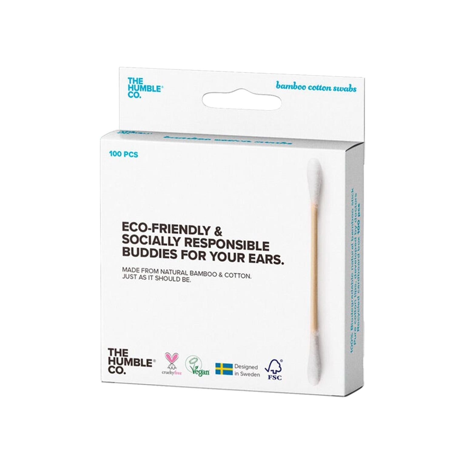 The Humble Co Cotton Swabs, 100 Count - Eco-Friendly Ear Cleaning Swabs for Personal Hygiene The Humble Co Cotton Swabs - 100 Count cotton swabs, ear cleaning swabs, hygiene products, The Humble Co, bulk cotton swabs, personal hygiene, eco-friendly, health-conscious, cosmetic supplies, ear care, hygiene essentials