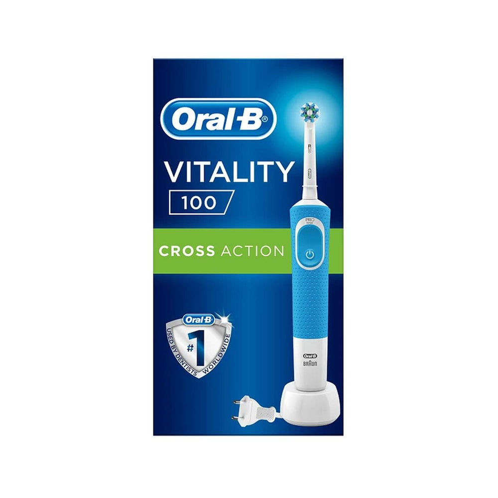 Oral-B D100 Vitality Cross Action Electric Toothbrush - Rechargeable, Multiple Modes, Affordable & Effective Plaque Removal Oral-B D100 Electric Toothbrush - Rechargeable & Effective electric toothbrush, Oral-B D100, rechargeable toothbrush, Cross Action toothbrush, affordable electric toothbrush, oral hygiene, dental care, health and personal care, Oral-B brand, multiple brushing modes, plaque removal, gum health