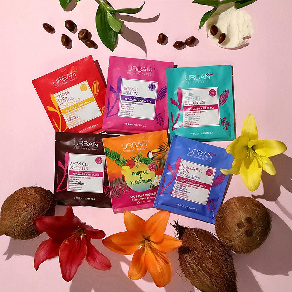 Urban Care Twisted Curls Hibiscus & Shea Butter Curl Defining Pre-Shower Hair Mask - Nourishing, Vegan, Paraben-Free - view 7