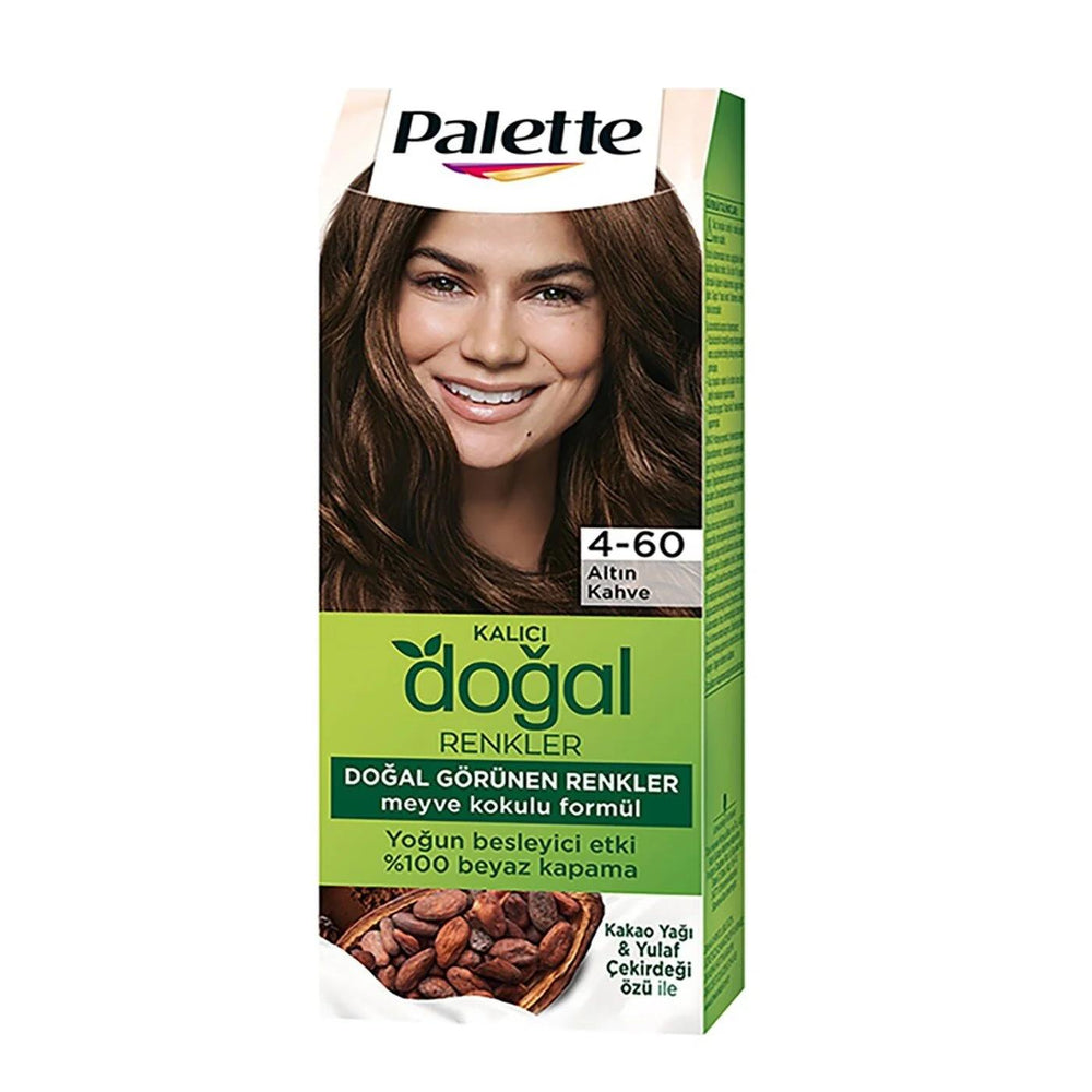 Palette Natural Colors Hair Dye 4-60 Golden Brown 50ml