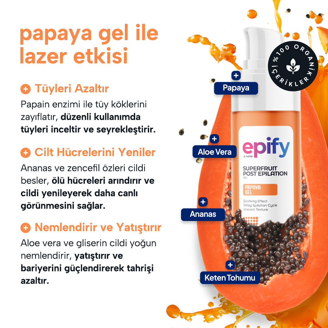 Epify Superfruit Papaya Gel application on skin
