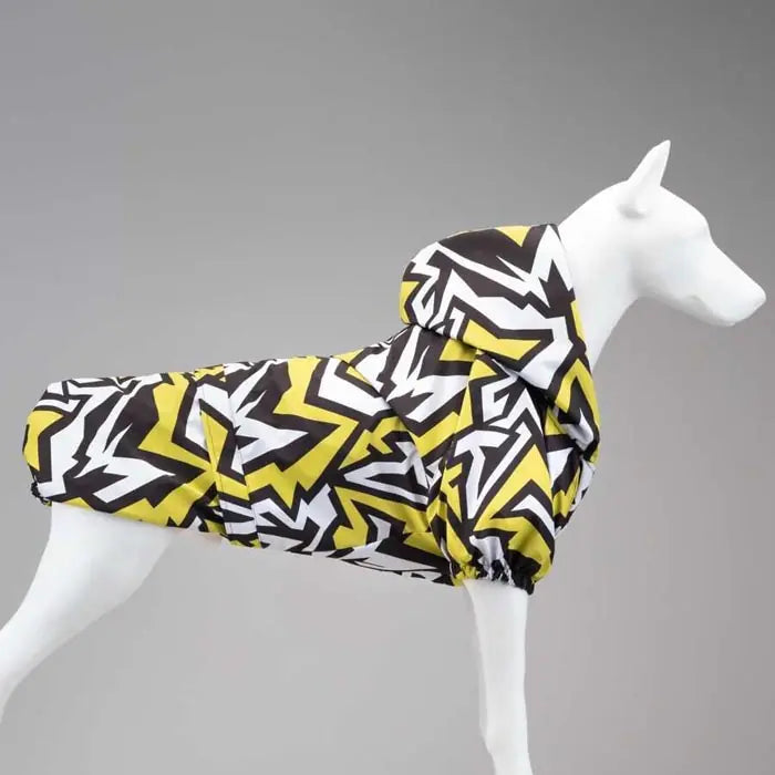 Lindo Crunch Hooded Dog Raincoat Water Resistant Outerwear