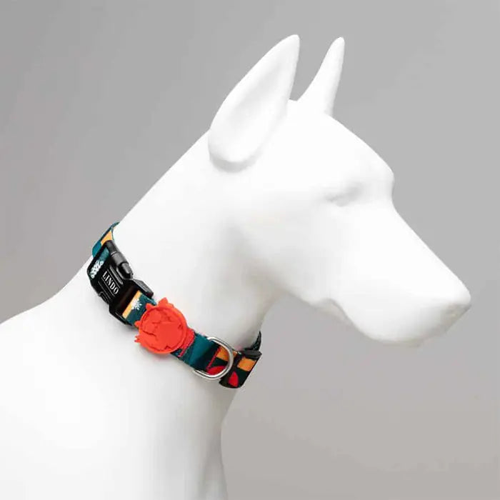Lindo Reindeer Dog Collar Adjustable Large 46-70cm