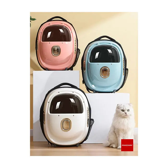 Pakeway Cat Backpack Carrier with Air Circulation Blue