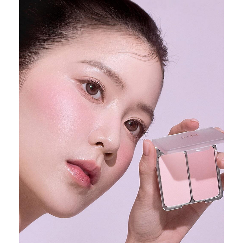2aN Dual Cheek Blush Two-Tone Compact 06 Pink Petal 4.5g