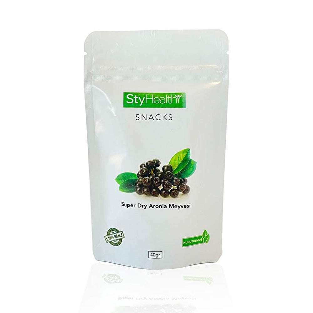 Styhealthy Dried Aronia Berries - Antioxidant Rich Superfood Snack, 40g - Vitamin & Supplement