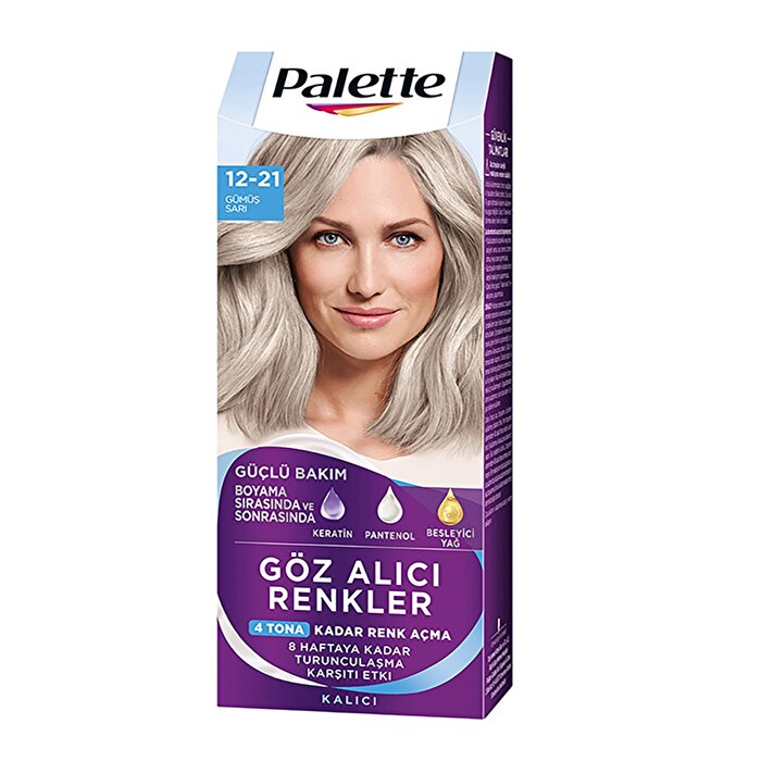 Palette Hair Color Silver Blonde 12.21 - 1oz | Intense Color Formula - Hair Dye