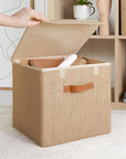 Ocean Home Jute Storage Box with Lid - Stylish Decorative Box for Organizing and Storing Items - view 5