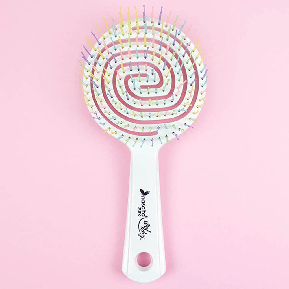 Nascita Pro Hair Brush 5 White for Gentle Detangling