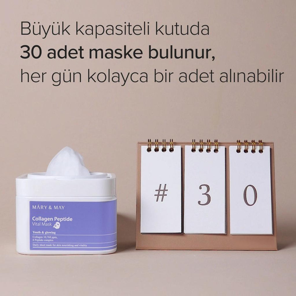 Mary & May Collagen Peptide Vital Mask for Firming 30 Sheets