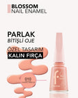 Flormar Blossom High-Pigment Long-Wear Glossy Nail Polish