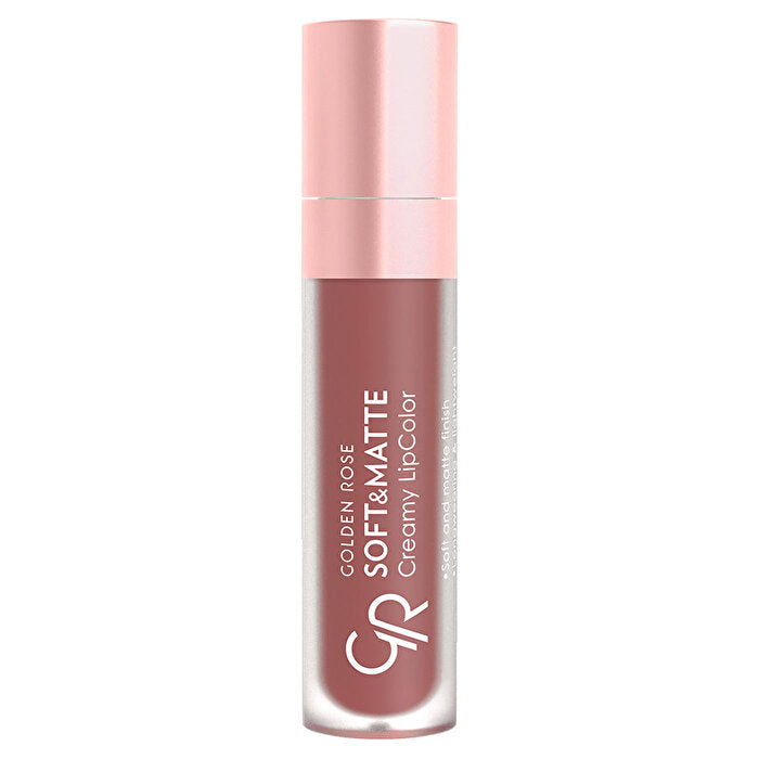 Golden Rose Matte Lipstick - Rosy Pink | Long-Lasting Color