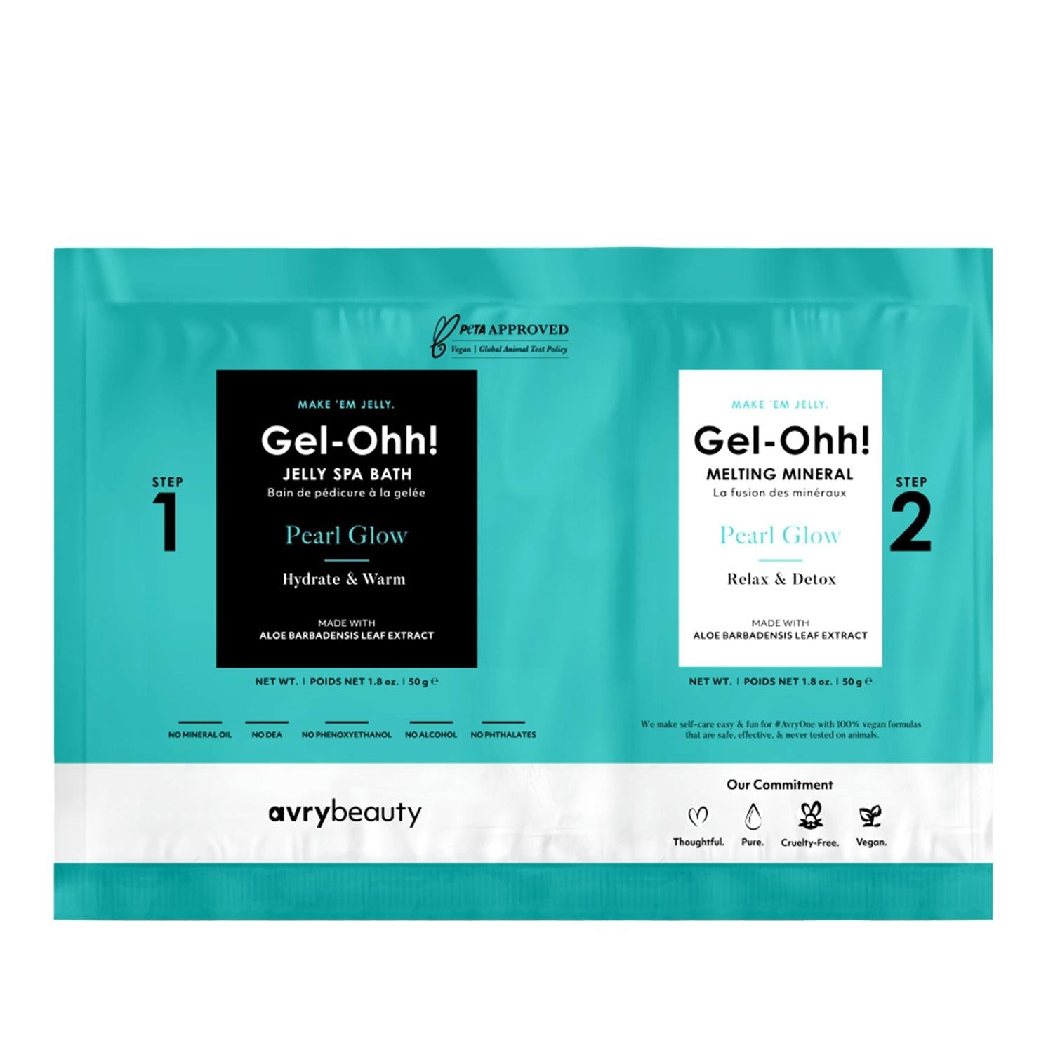 Voesh New York Gel-Ohh! Pearl Glow Jelly Spa Pedicure Set