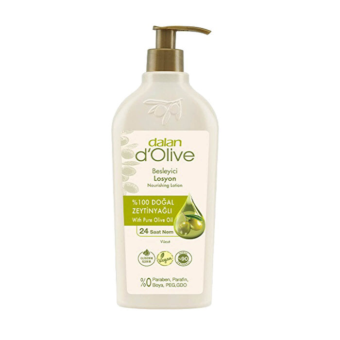 Dalan D'Olive Nourishing Body Lotion 13.5 Fl Oz - Olive Oil & Glycerin - Face Cream