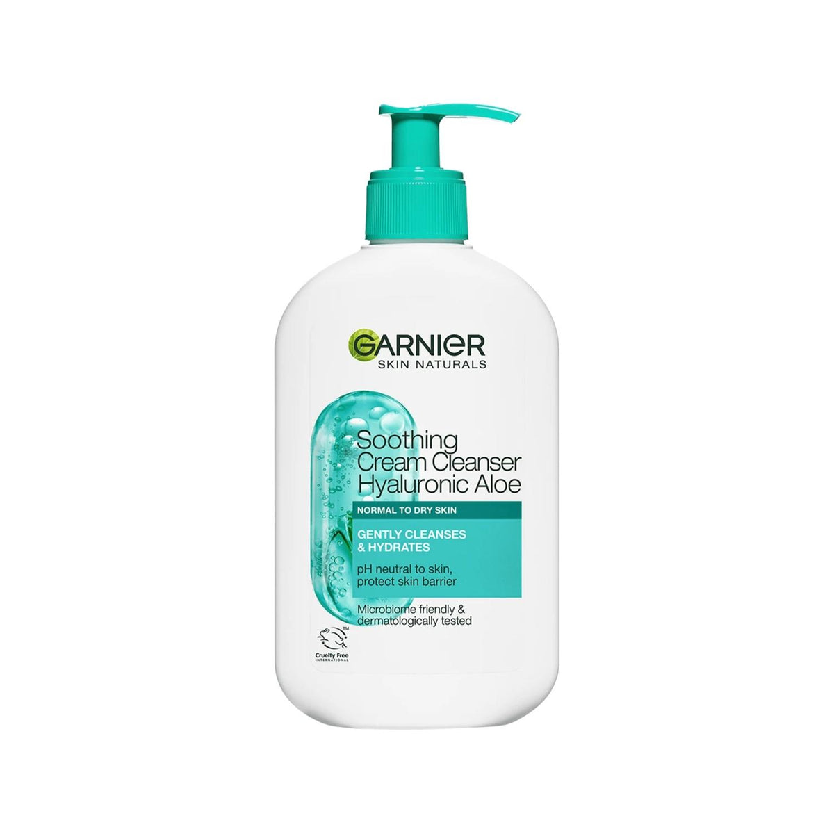 Hyaluronic Aloe Skin Naturals Aloe Hyaluronic Cleansing Cream, 250 ml, Garnier