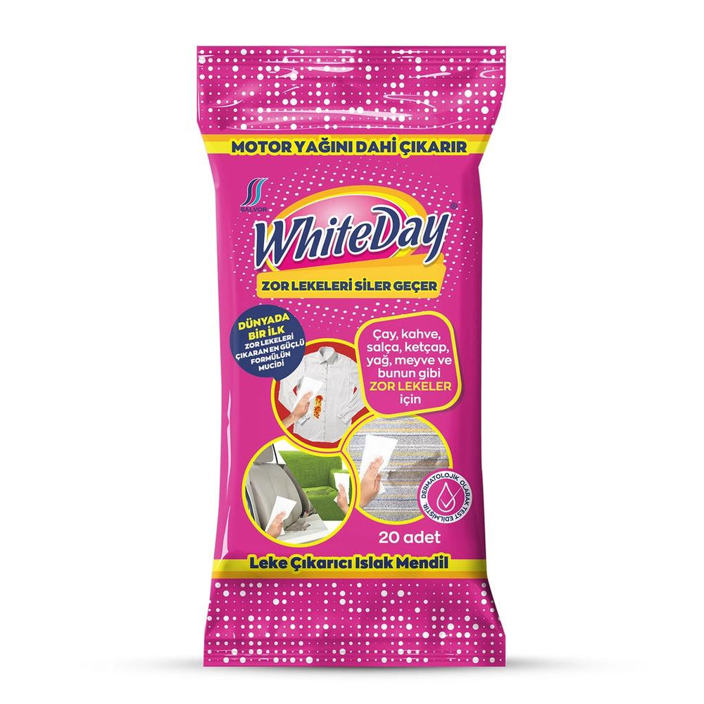 Whiteday Leke Çıkarıcı Islak Mendil 20 Adet