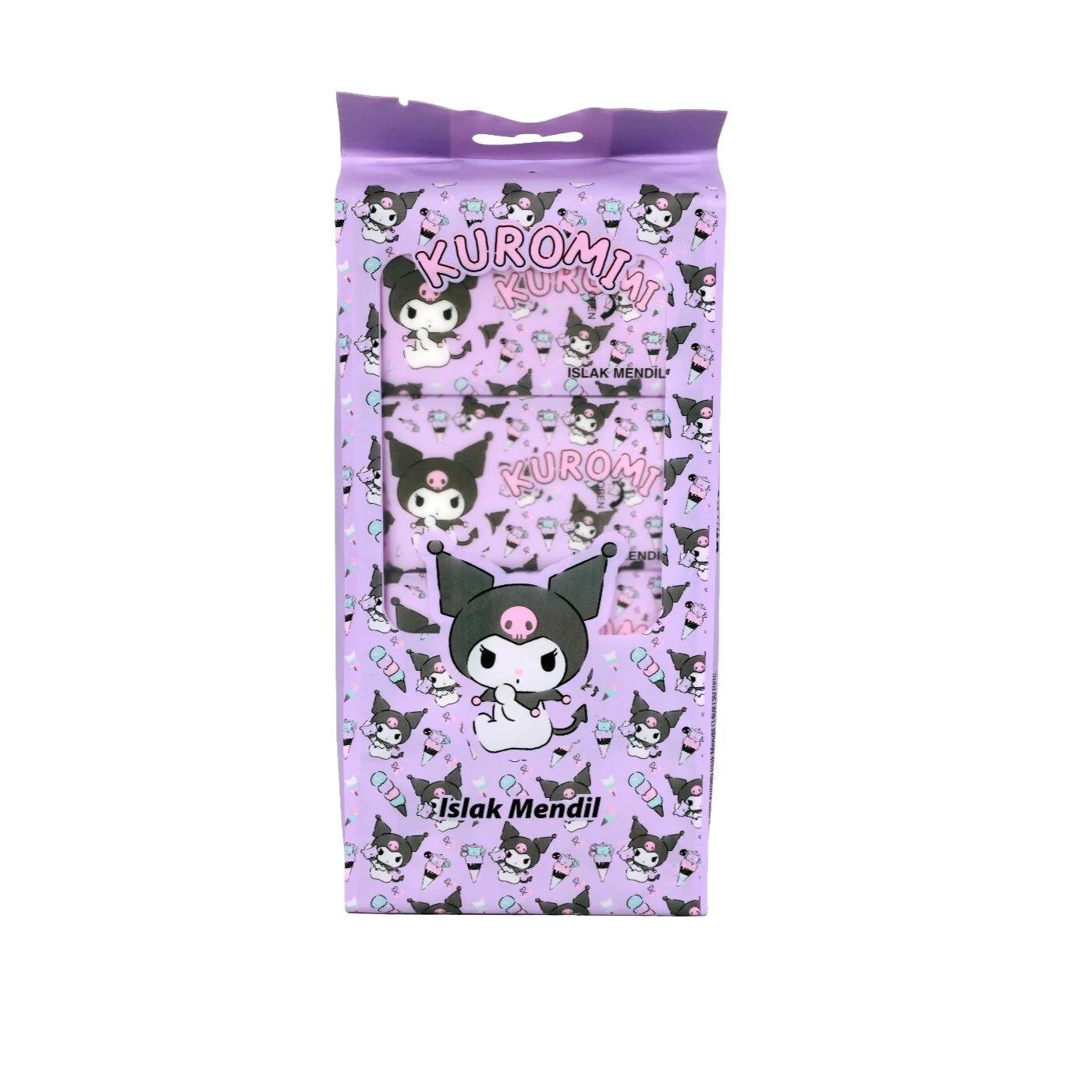 MyClean Kuromi Mini Wet Wipes Pocket-Sized 8 Wipes