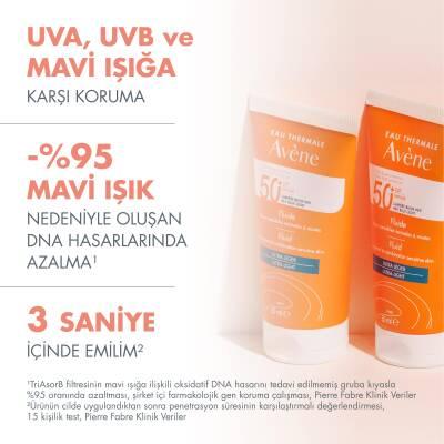 Avene Fluide SPF 50+ Sunscreen for Normal/Combination Skin - Lightweight, Non-Greasy, UVA/UVB/Blue Light Protection - image 9